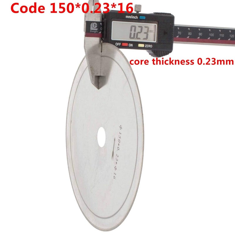 Jingling منشار ألماس لابيداري بقطر 6 بوصات شفرات رفيعة جداً 0.28 مم لقص الصخور أدوات المجوهرات عبوة من 5 قطع - Image 2